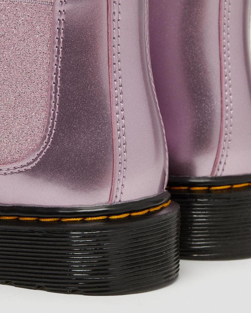 Dr Martens Junior 2976 Metallic Laarsjes Kinderen Roze | NL 153HAP